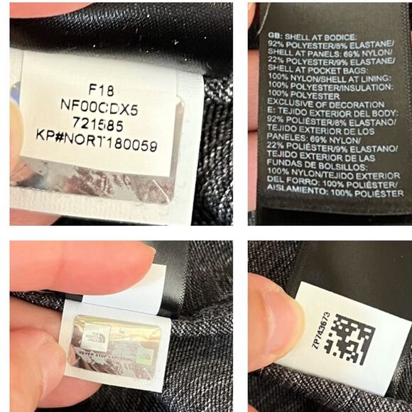 The North Face Pseudio Jacket in Grey and Black XS NWOT - Picture 15 of 15